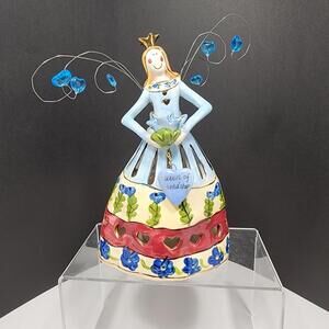 Blue Sky Clayworks Queen of Friendship Tea Lite Holder 2008 Heather Goldminc